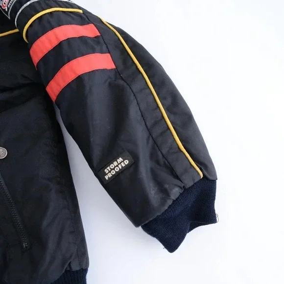 Vintage Choko Designs Black & Red Performance "Hot Rider" Snowmobile Jacket - Picture 5 of 15